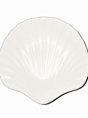 White Seashell Shaped Trinket, Rings, Keys & Jewelry Versatile Dish